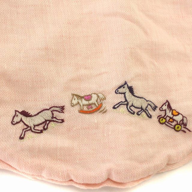 HERMES ベビー用スタイ 馬と子供の刺繍 エルメス 馬刺繍 スタイ