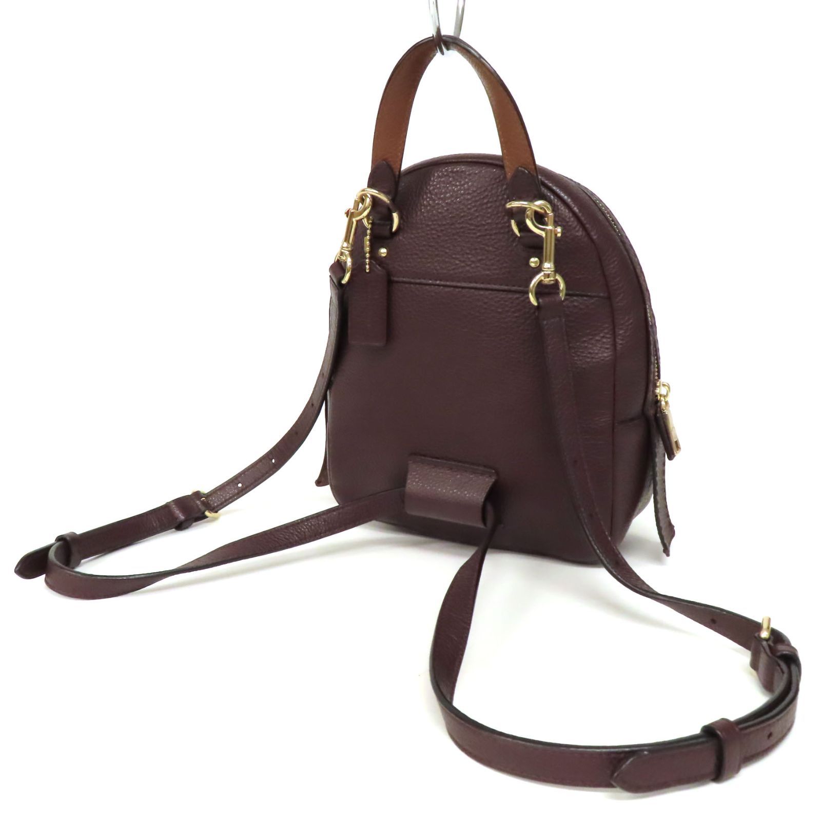 【極美品】コーチ キーホルダー ミニリュック ホースアンドキャリッジ イエロー COACH コーチ キーホルダー キーリング ☆COACH☆ トリガー