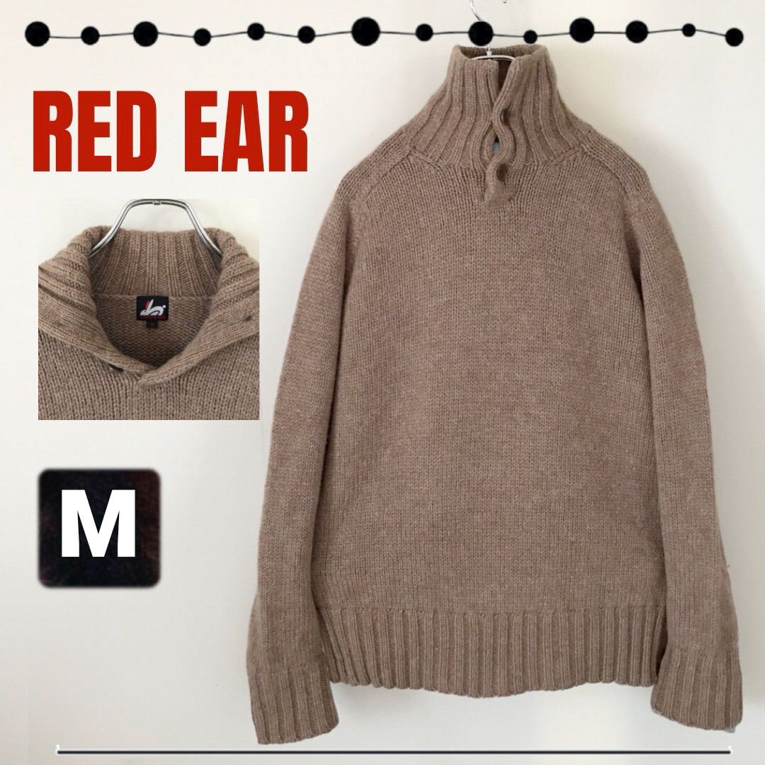 90s RED EAR/PAUL SMITH☆レッドイヤー/ポールスミス☆ボタンタートルネックセーター☆ボリュームリブ☆ウール100%☆オーバーサイズ/メンズM  #2410O053 - メルカリ