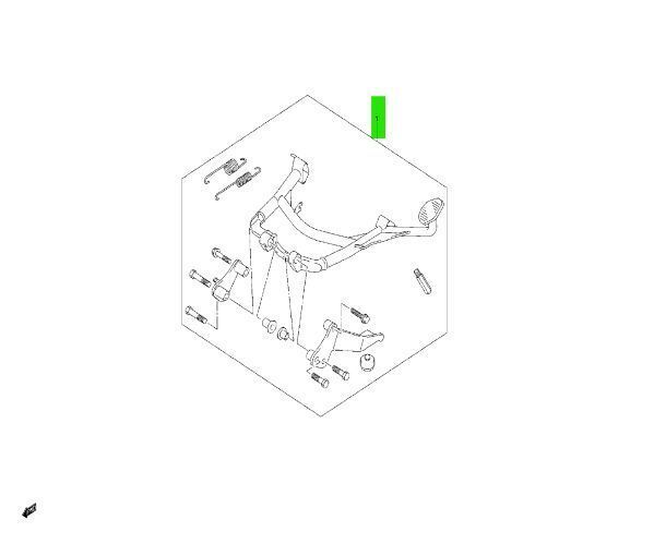 スズキ DL650A センタースタンドセット STAND SET CENTER 42100-06861 2012-2016 SUZUKI純正 Genuine JDM ♥ メーカー純正品