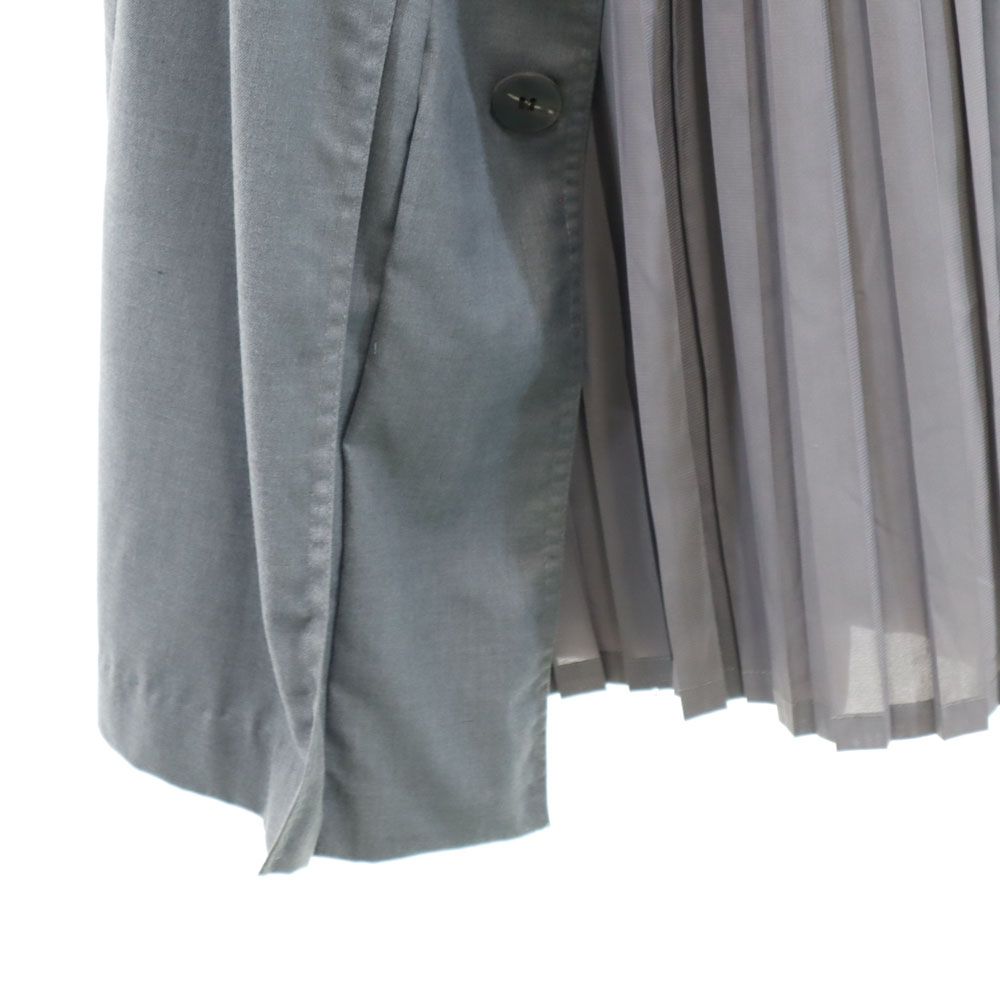 アメリ 長袖 バックプリーツベルテッド トレンチコート グレー系 AMERI