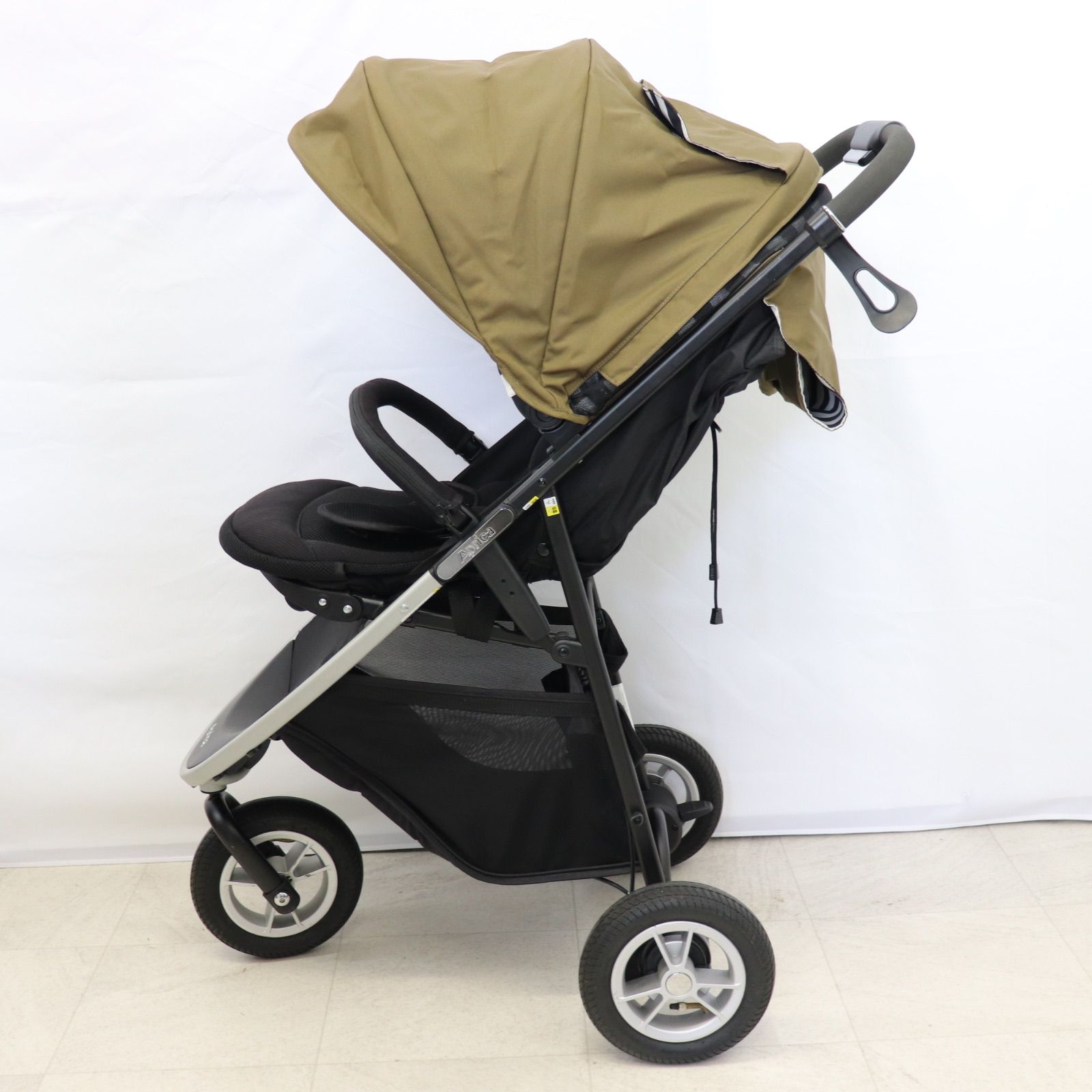 Aprica アップリカ スムーヴ ベビーカー ブレーキ付 カーキ 即日発送 ラクルベビー館