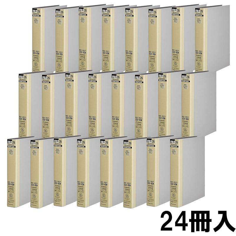 マルマン ルーズリーフ バインダー B 5 ダブロック 26穴 グレー F 679 R 11 X 24 0