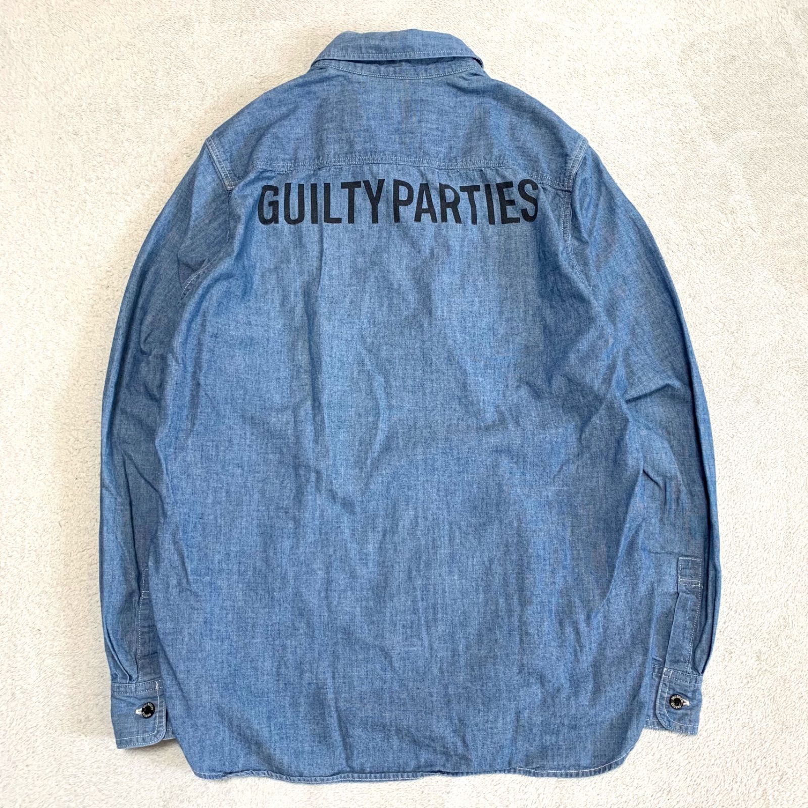 ワコマリア シャンブレーシャツ WACOMARIA GUILTYPARTIES WACKO MARIA】 STRIPED CREW NECK T-SHIRT ( TYPE-2