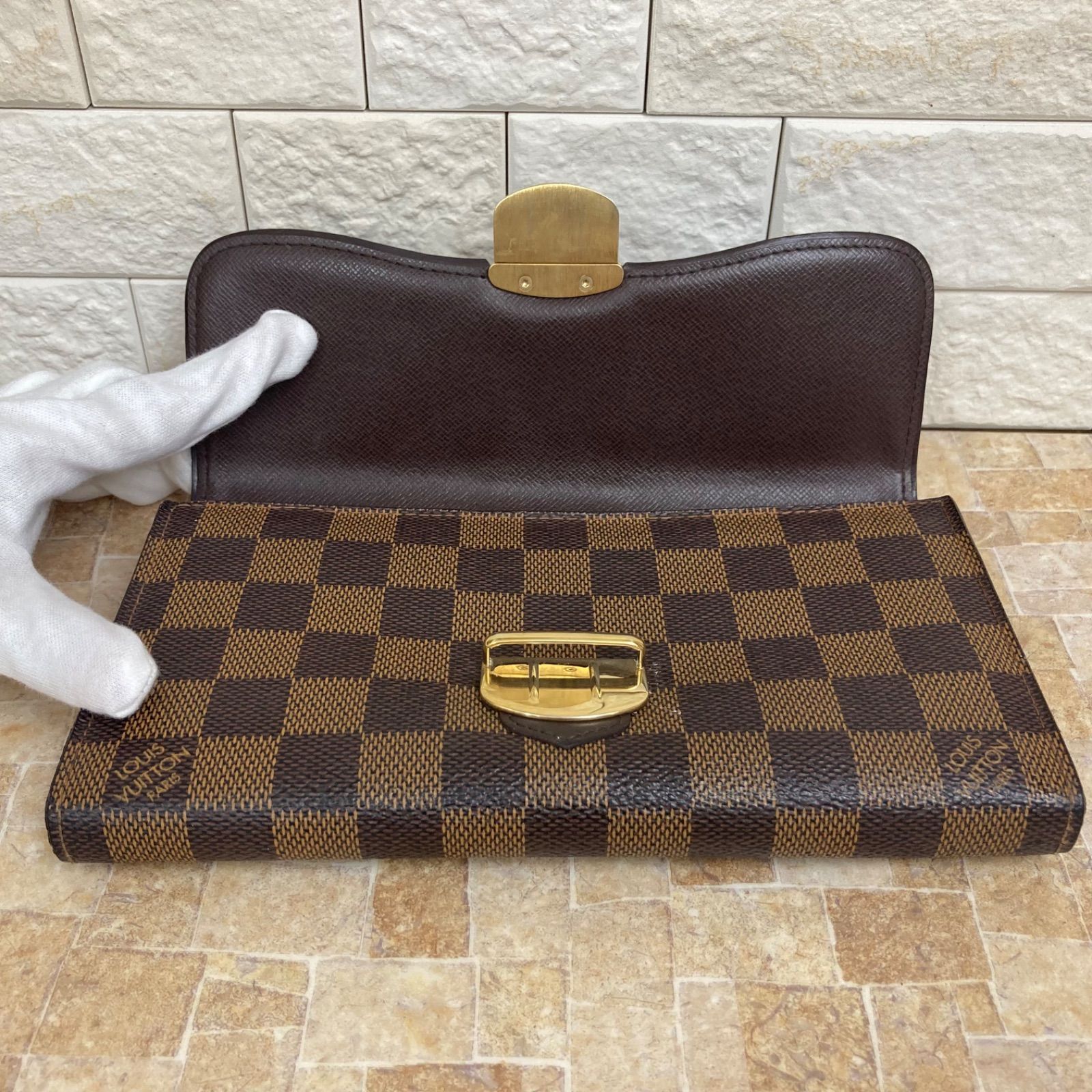 LOUIS VUITTON ルイヴィトン ダミエ ポルトフォイユ システィナ