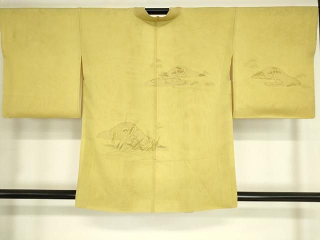 平和屋着物▽羽織　スリーシーズン　春夏秋　塵除け　絽袷　絽×絽　流水松文　正絹　逸品　DAAT9252az 平和屋着物▽羽織 スリーシーズン 春夏秋 塵除け 絽袷 絽×絽 流水松文