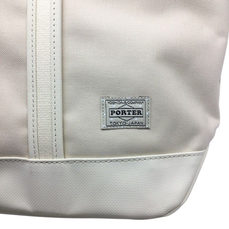 PORTER【ポーター】トートバッグL ポーチ付き キャンバス アイボリー