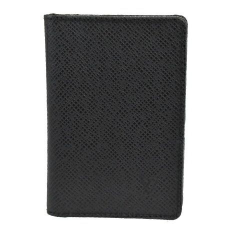 【中古】 美品 ルイヴィトン LOUIS VUITTON オーガナイザー ドゥ ポッシュ カードケース 名刺 パス  タイガ ブラック M30512 60JE602