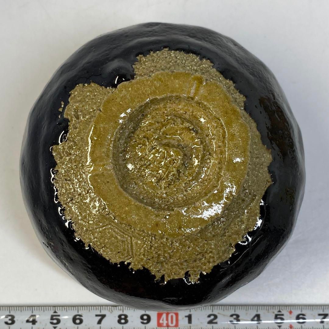 ☆茶3 亀井龍泉(名工) 黒茶碗　直径11㎝　東な6-0723① ☆茶3 亀井龍泉(名工) 黒茶碗 直径11㎝ 東な6-0723① - メルカリ