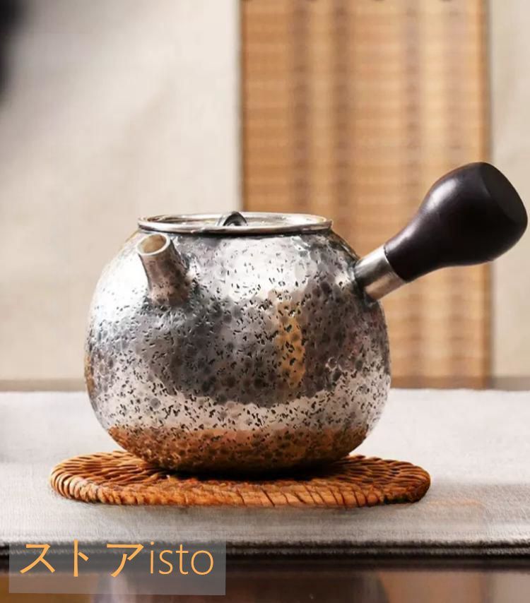 8,130円高級煎茶道具 昭和期　銀製　手打ち　急須台　茶道具（6点木箱があります）
