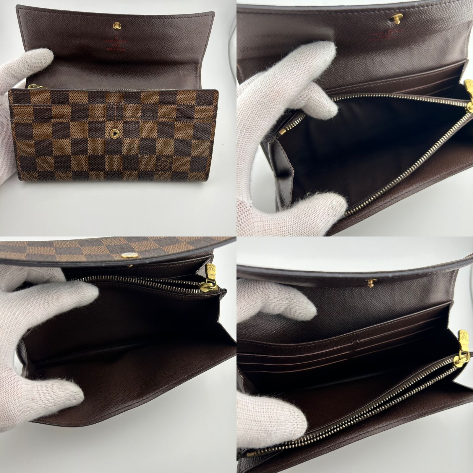 LOUIS VUITTON ルイヴィトン ポルトフォイユ・サラ ダミエ 長