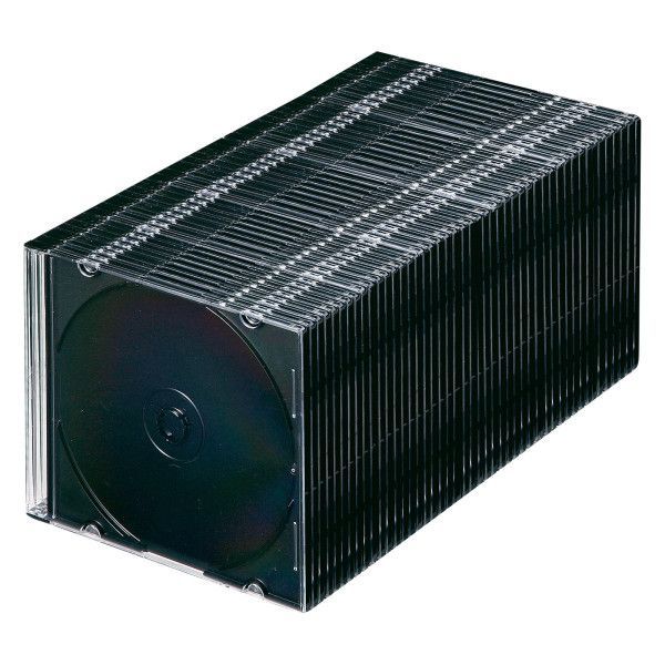 【新品・7営業日以内発送】サンワサプライ FCD-PU50MBKN2 Blu－ray・DVD・CDケース スリムタイプ・50枚セット・ブラック FCDPU50MBKN2【沖縄離島販売不可】
