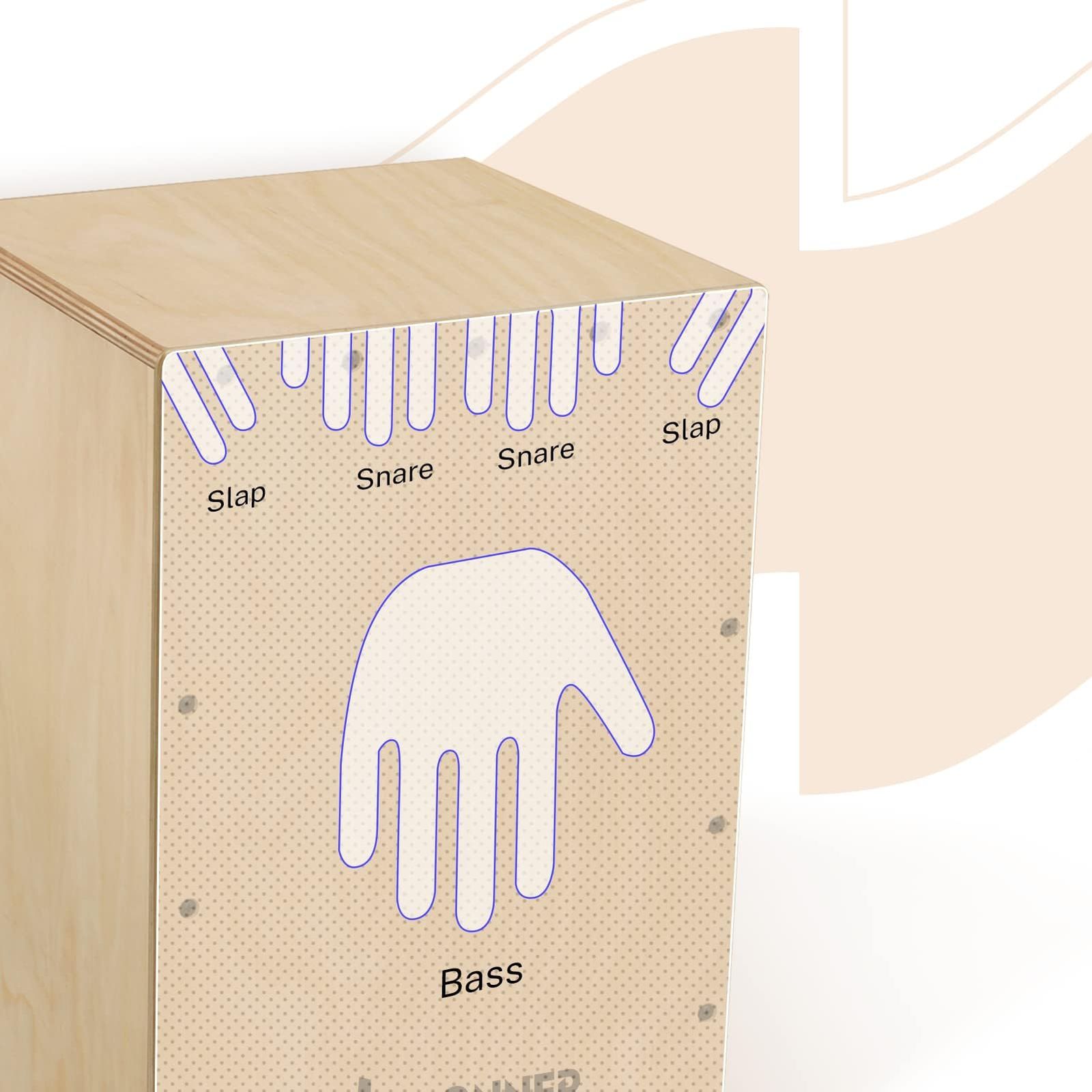 Donner カホン Cajon 打楽器 木製 フルサイズ ボックスドラム