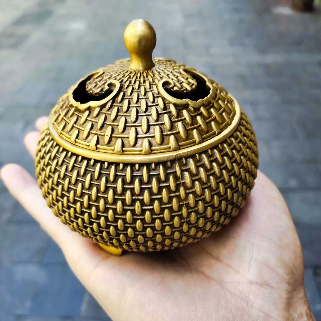 銅 細工 寿星薫香炉 茶道具 香道具 装飾品 工芸品 置物 香炉 茶道薫香炉 香道具 工芸品 置物 - メルカリ
