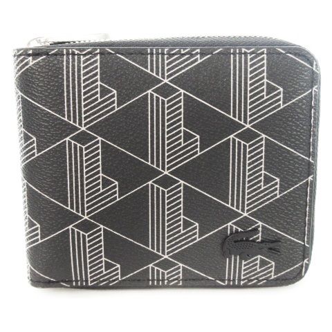 ラコステ LACOSTE 二つ折り財布 ウォレット ラウンドファスナー 小銭