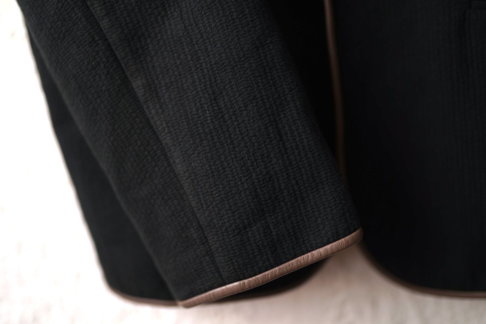 seya セヤ　ノーカラー　ジャケット　春夏 美品 seya. セヤ DRY WOOL SILK ノーカラージャケット L - メルカリ