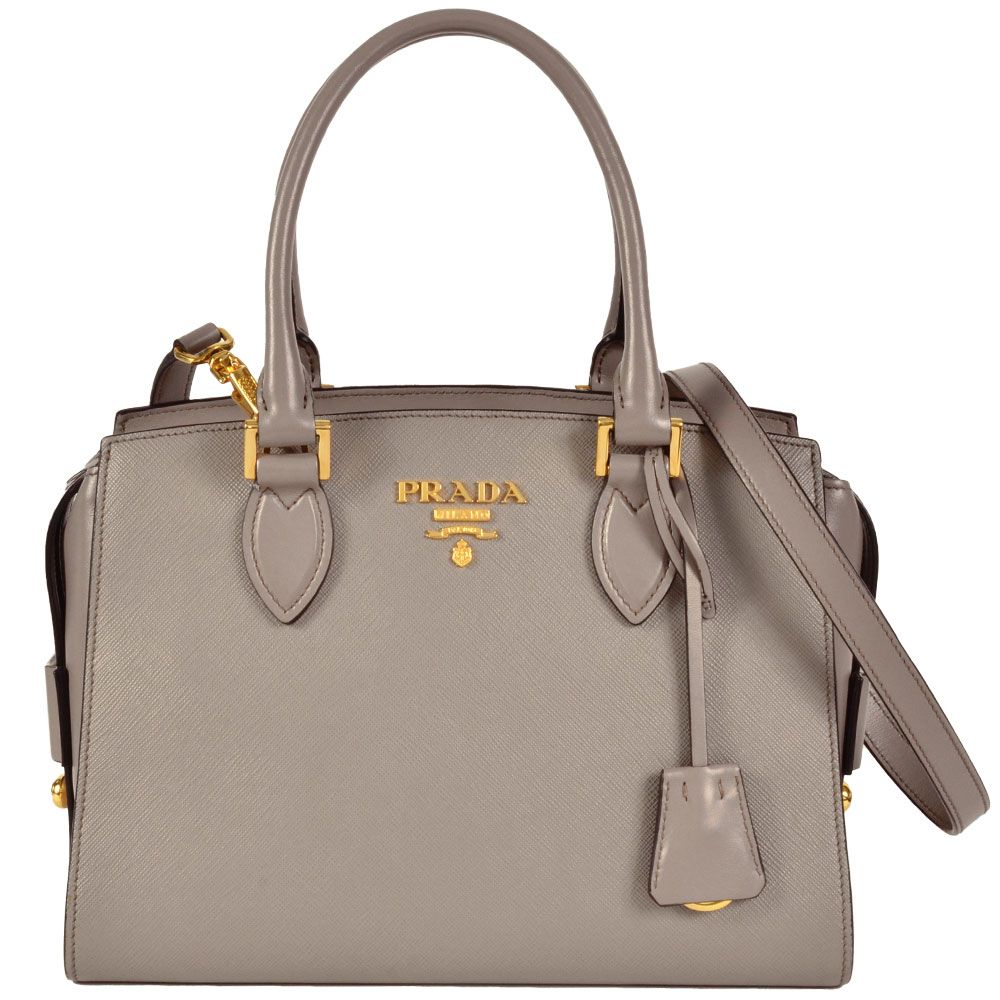 プラダ PRADA ハンドバッグ 2WAY サフィアーノ ベージュ