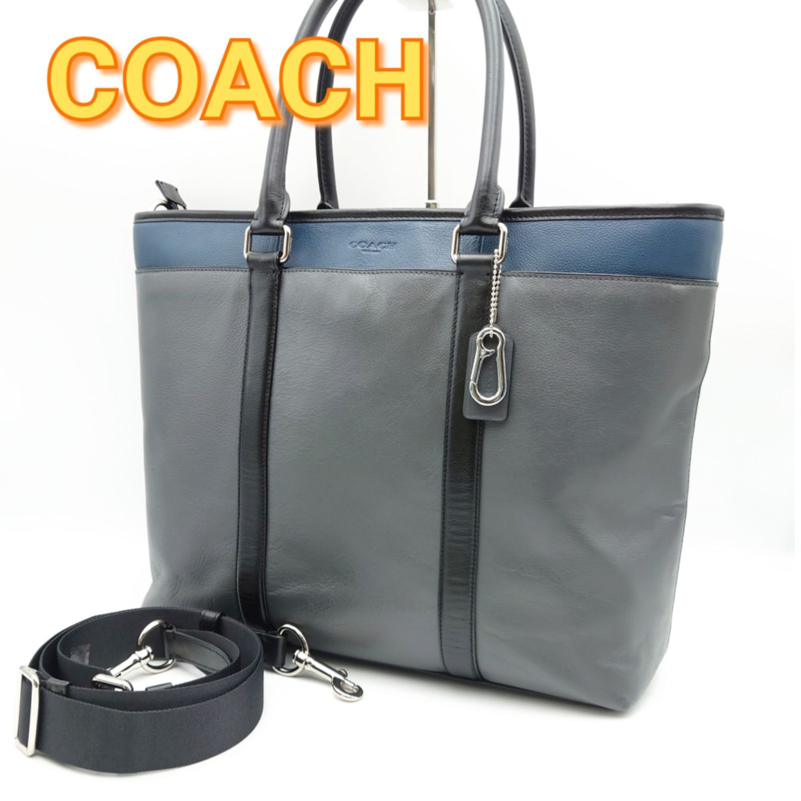 美品】COACH コーチ ビジネスバッグ 2Wayバッグ トートバッグ F57568 オールレザー - メルカリ