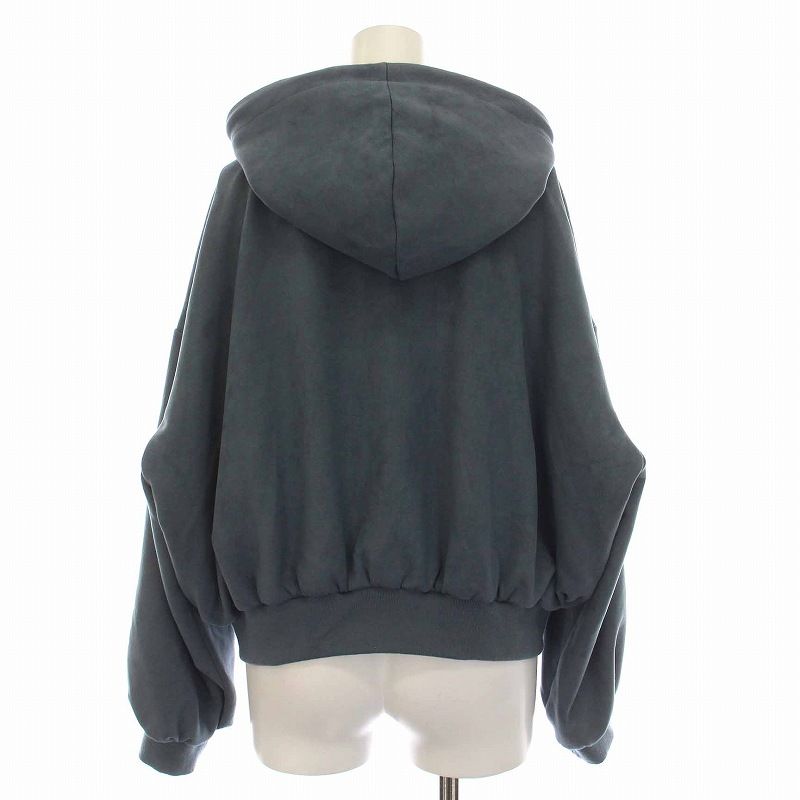 ザラ ZARA ジャケット パーカー フェイクスエード ジップアップ 長袖 M