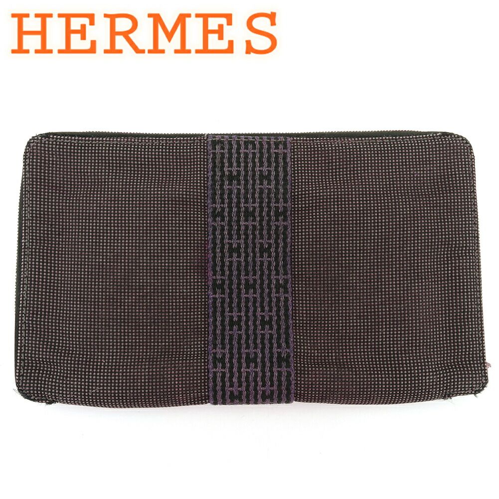 エルメス HERMES 長財布 エールライン パースGM グレー 灰色