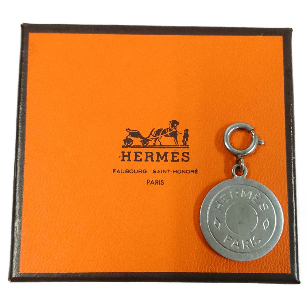 HERMES エルメス セリエ ペンダントトップ チャーム メタルシルバー系