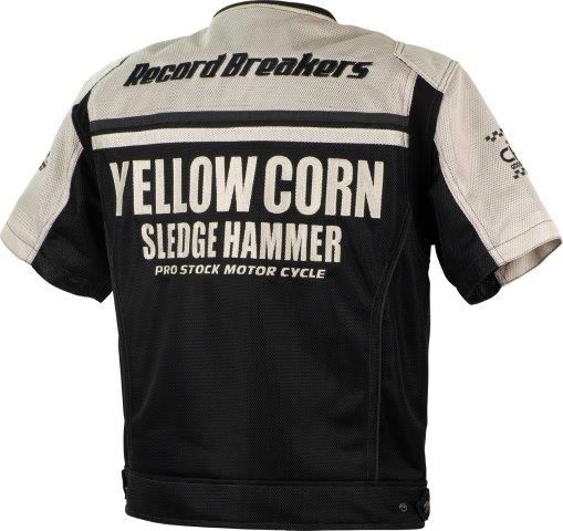 プロテクティブメッシュTシャツ アイボリー Mサイズ YMT-007 イエロー