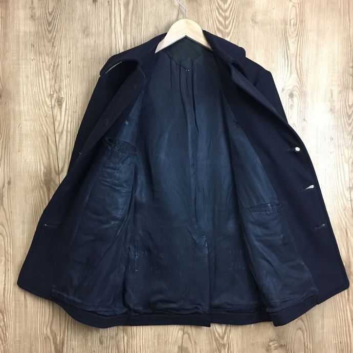US NAVY ピーコート　44R DSCP 美品 希少 USA製 40s 実物 米軍 US NAVY 10ボタン Pコート 大きめM