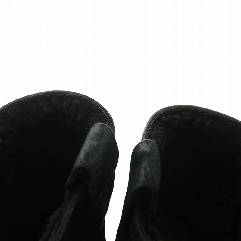 シャネル　黒スエードムートンブーツ キルティングデザイン 楽天市場】ムートンブーツ（ブランドシャネル）（ムートンブーツ