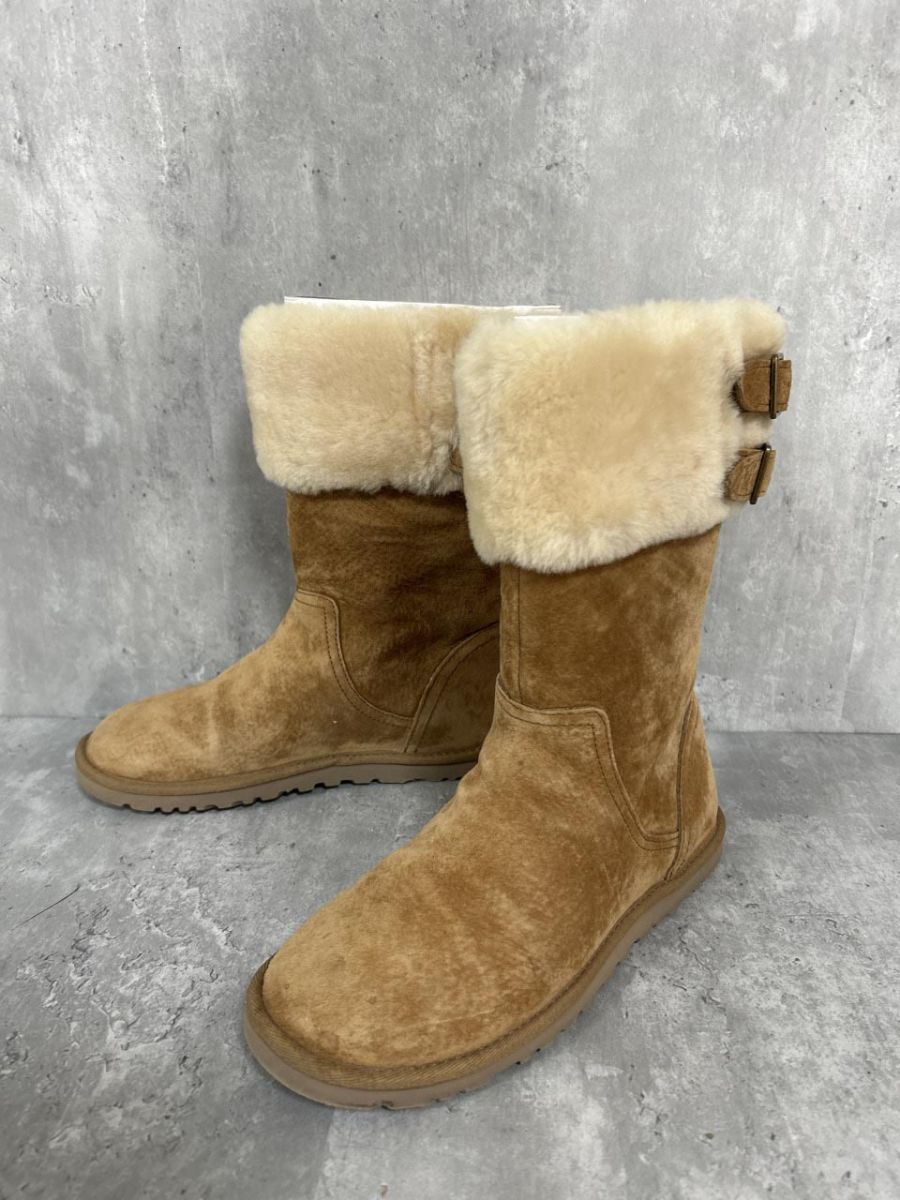 UGG Australia アグ オーストラリア ムートン ブーツ size24cm/茶