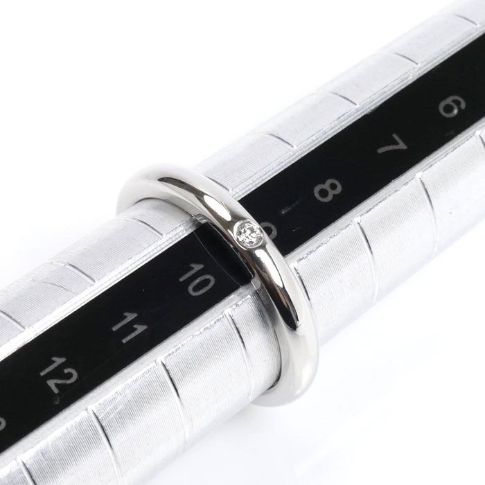 TIFFANY&Co. ティファニー Pt950プラチナ スタッキングバンド 1Pダイヤ 