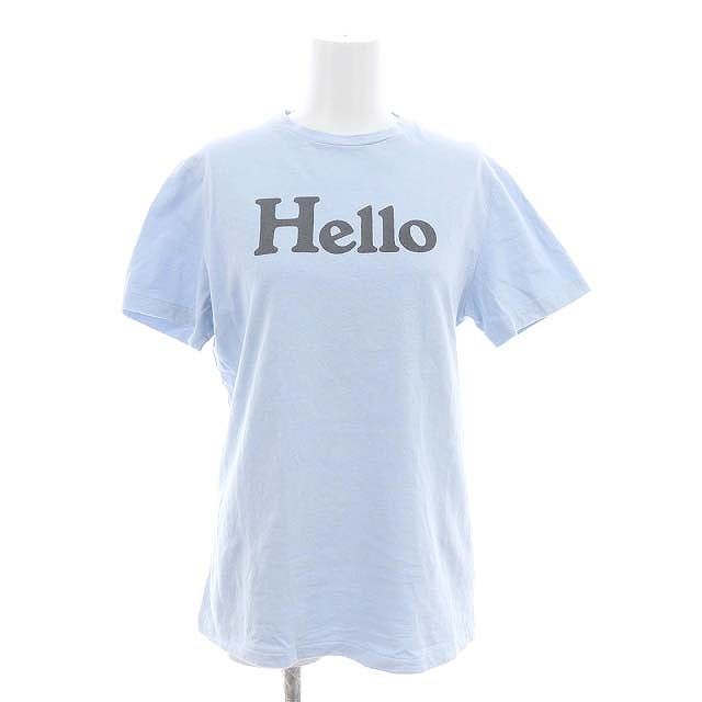 マディソンブルー MADISONBLUE 22SS HELLO CREW NECK TEE DYED SAX T ...