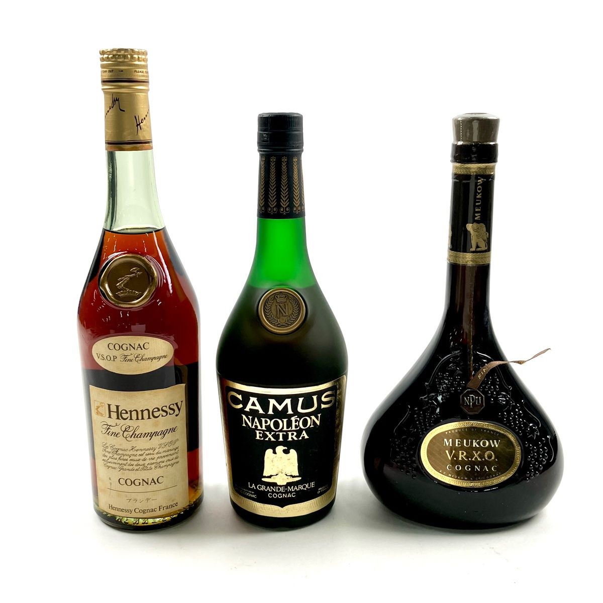 3本 ヘネシー カミュ ミュコー コニャック 700ml ブランデー セット 古酒