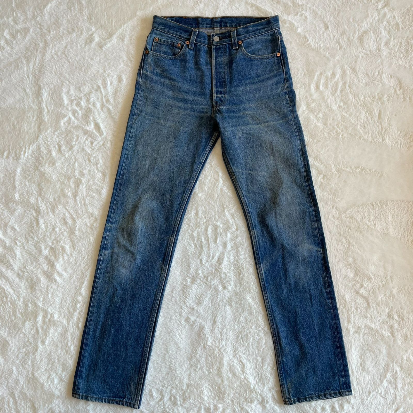 美品【USA製】 Levi's501 90’s ジーンズ 90s USA製 Levi'sリーバイス 501 カラーデニムパンツ 後染め