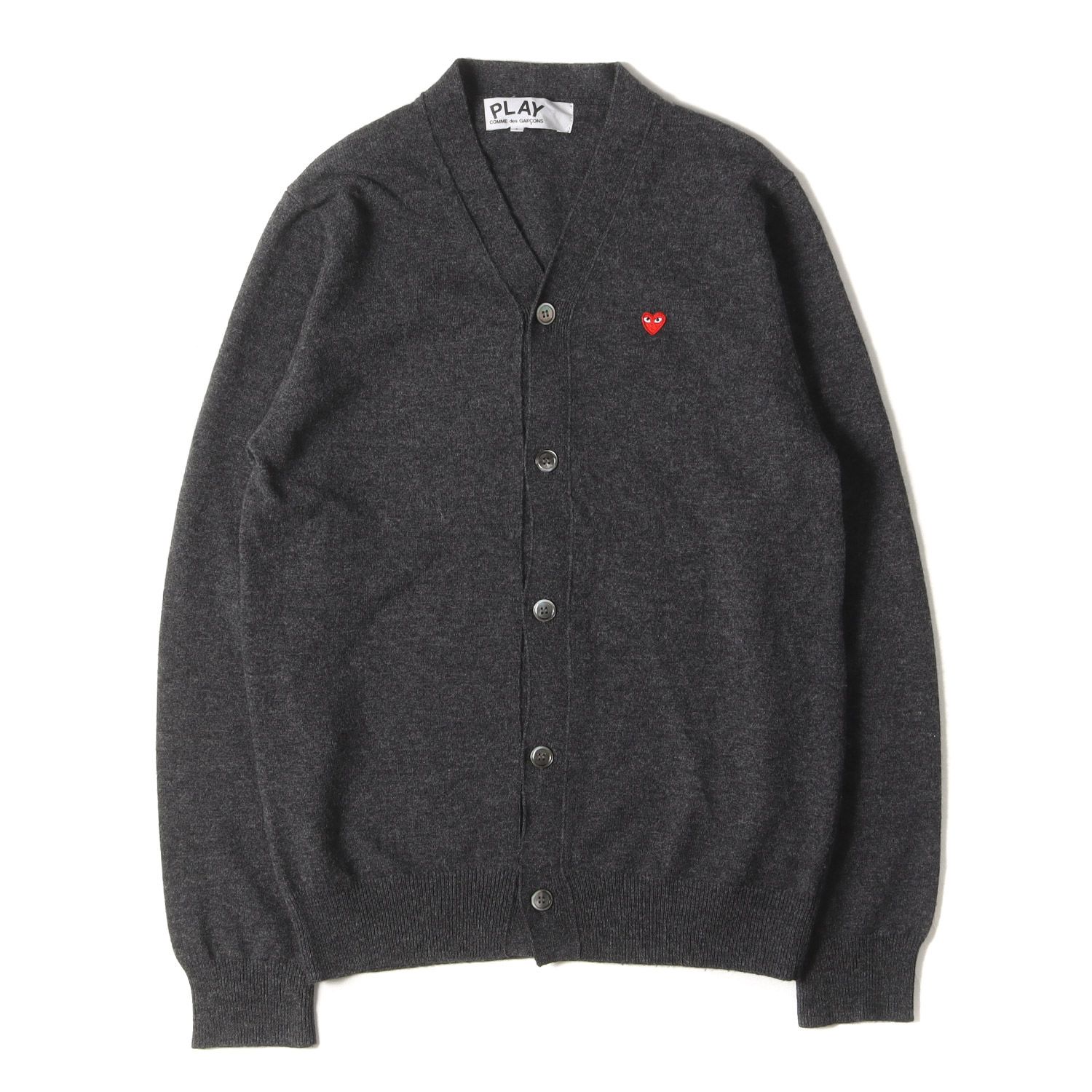 comme des garcons PLAY カーディガン ワンポイント PLAY COMME des GARCONS(プレイコムデギャルソン) ワンポイント