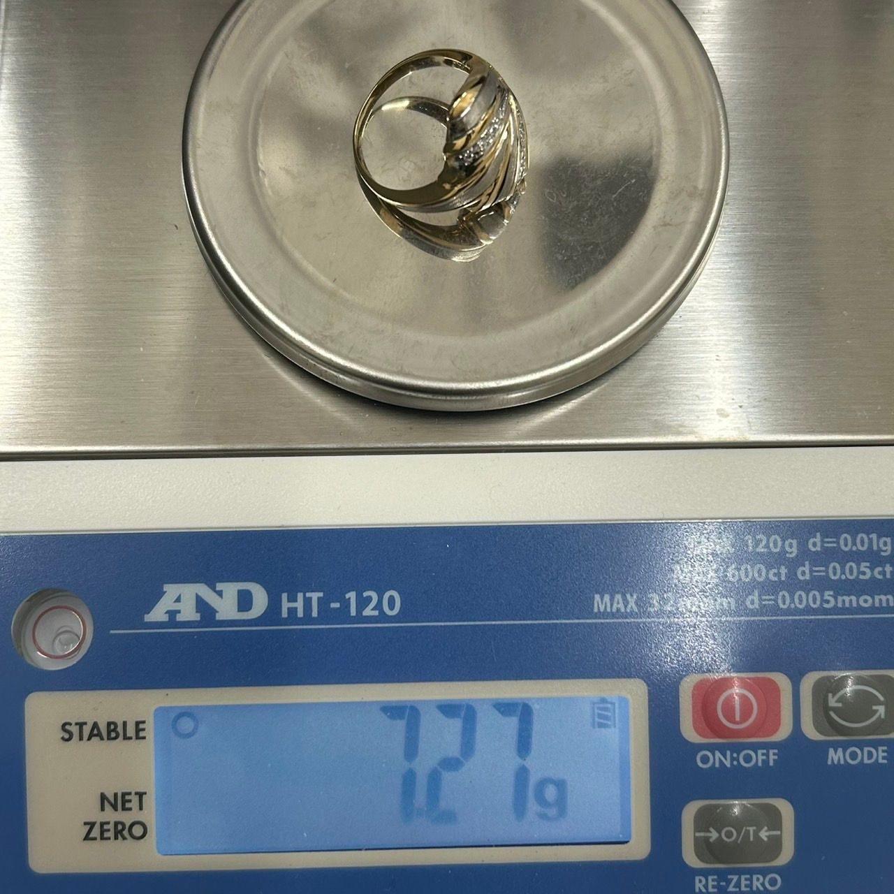 新品仕上げ済 K18 Pt900 天然 ダイヤ リング D:0.09ct 指輪 つや消し 