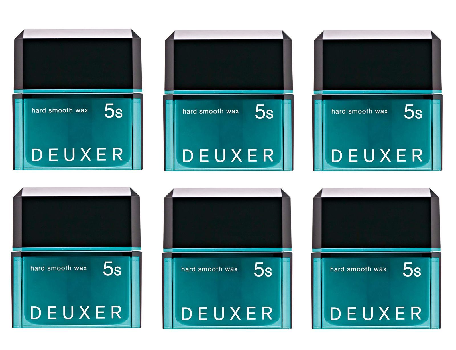 ナンバースリー DEUXER(デューサー) ハードスムースワックス5S(6個セット) ヘアワックス フローラルベリー ターコイズブルー 1個 (x 6)