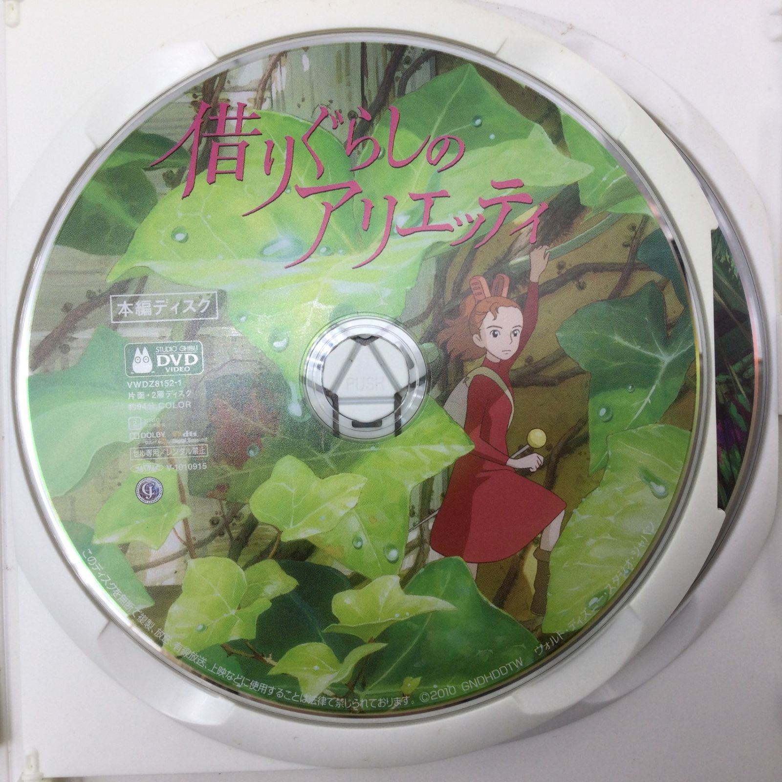 7264 DVD 借りぐらしのアリエッティ 本編＋特典ディスク 2枚組