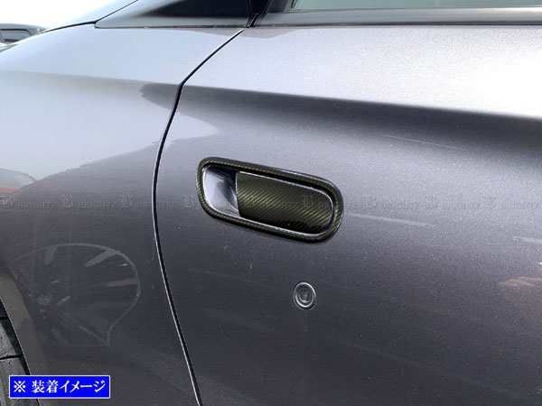 S660 JW5 ステンレスドアハンドルカバー ノブ皿セット カーボン調 