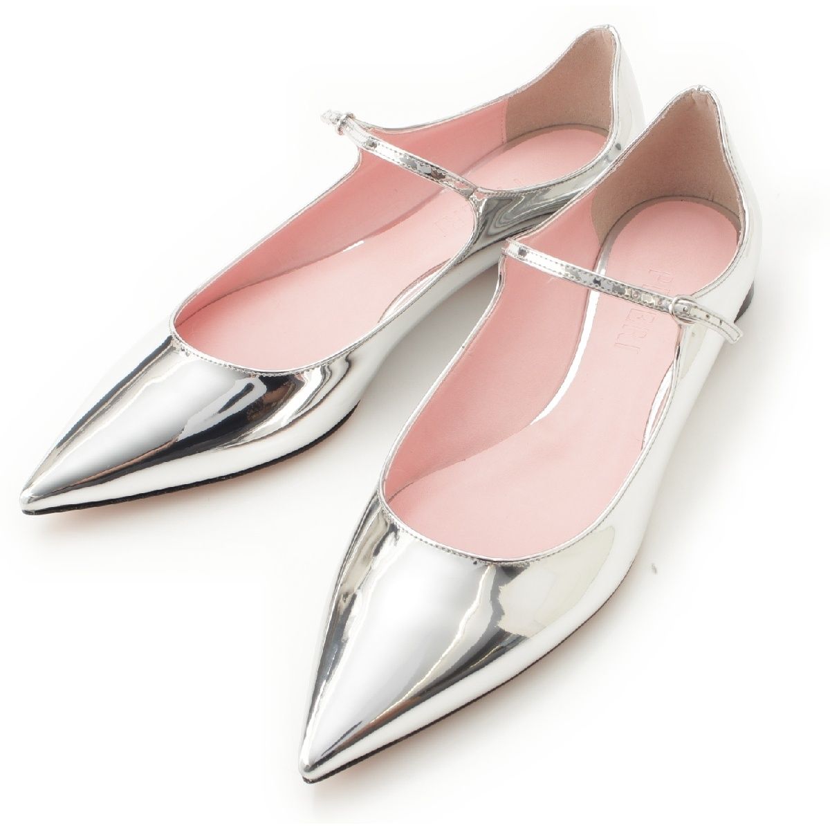 ピフェリ PIFERI イーグルメタリック フラット レザー ポインティッド  