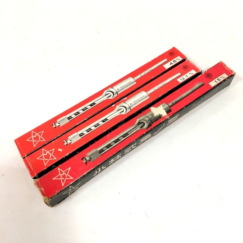 未使用 小林式角ノミ 4.5mm 12.7mm 15mm 3個セット 角のみ