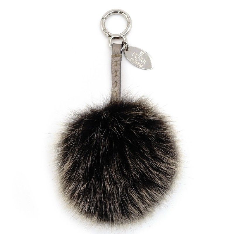 フェンディ FENDI チャーム バッグチャーム セレリア ファー ブラウン 7-9-335