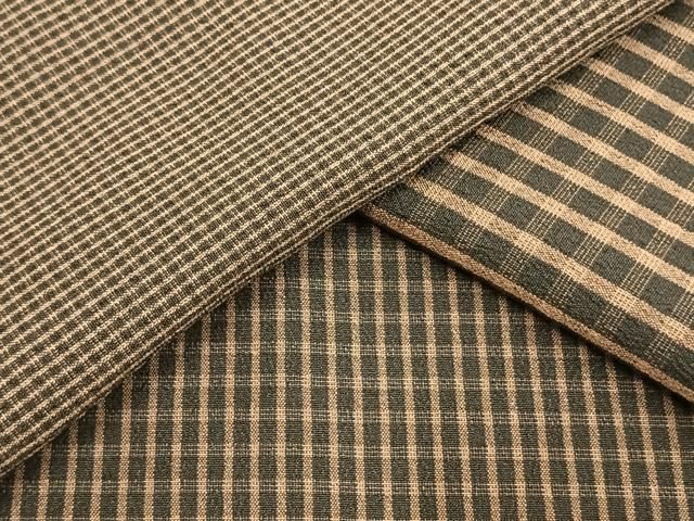 平和屋着物▽訪問着　単衣　お召地　片身変わり　格子　さが美扱い　正絹　逸品　AAAW1675fy 平和屋着物▽訪問着 単衣 お召地 片身変わり 格子 さが美扱い 正絹