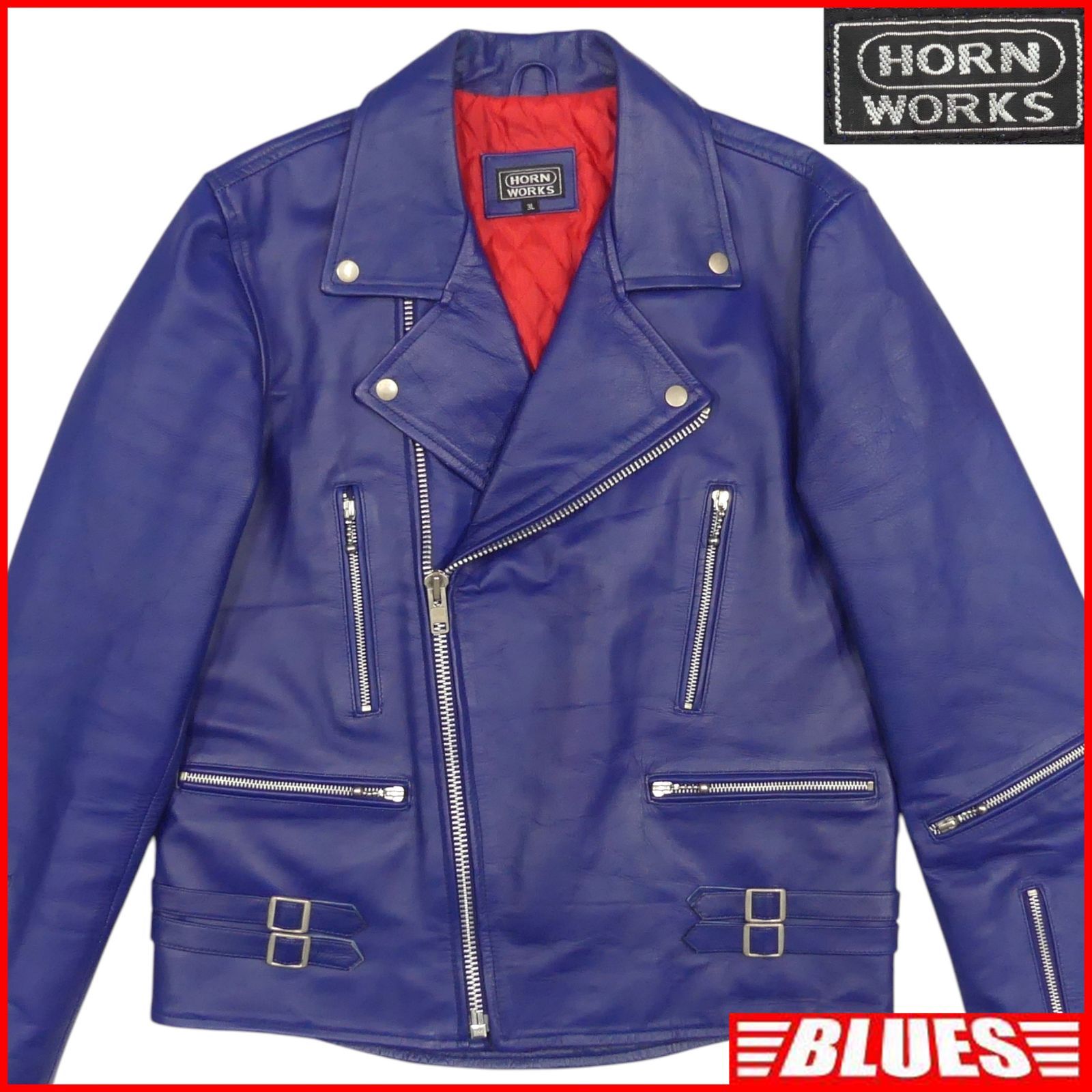 HORN WORKS ダブルライダースジャケット 3Lサイズ