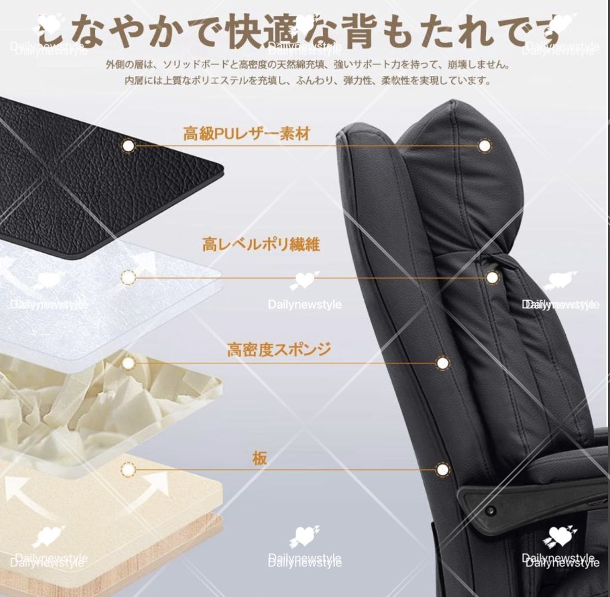 ワークチェア 360度回転