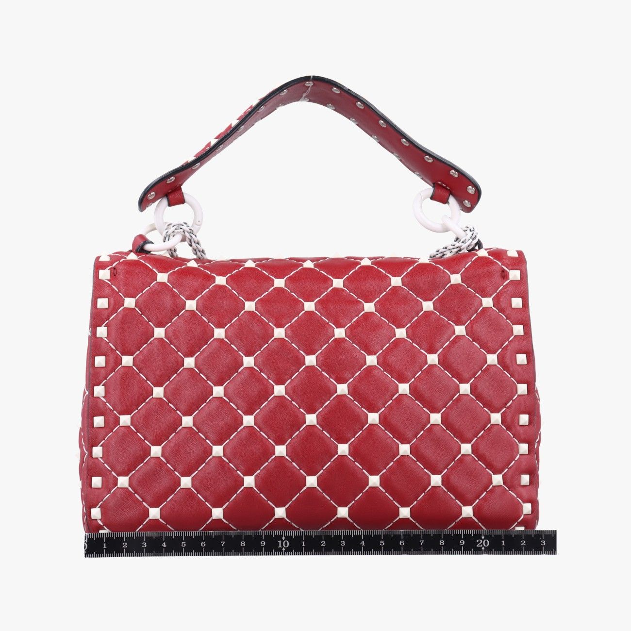 VALENTINO ミックスツイード スタッズ キュロット レッド 36 Valentino スタッズ付きポインテッドトゥシューズ - メルカリ
