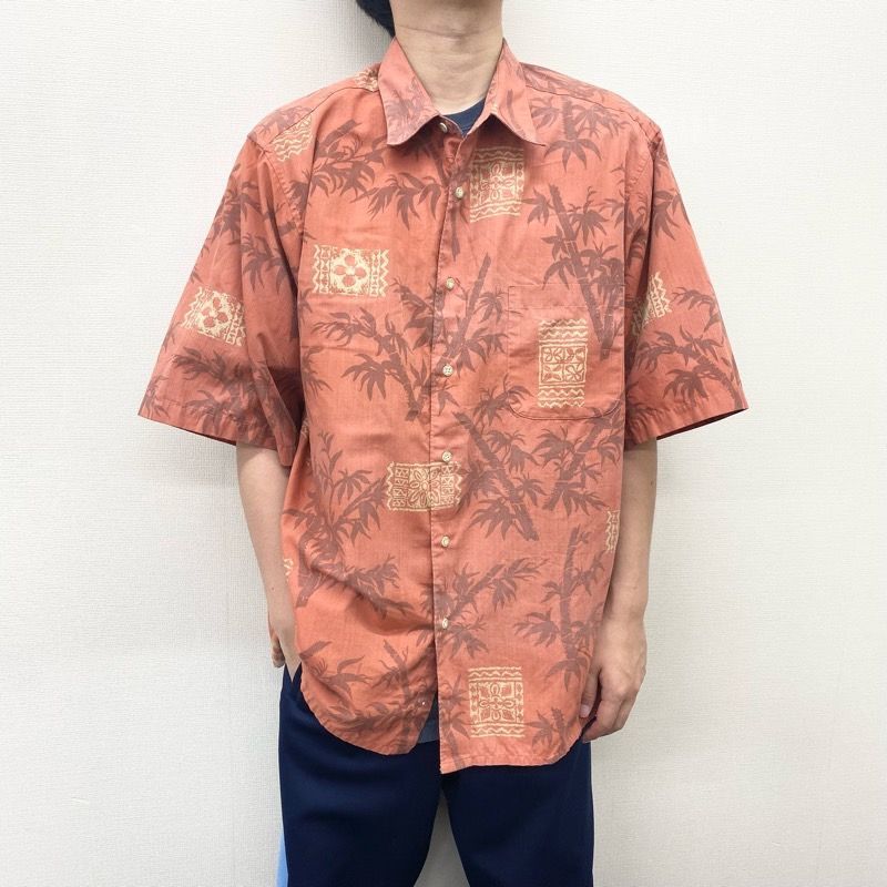US古着 レインスプーナー reyn spooner アロハシャツ 半袖 総柄 