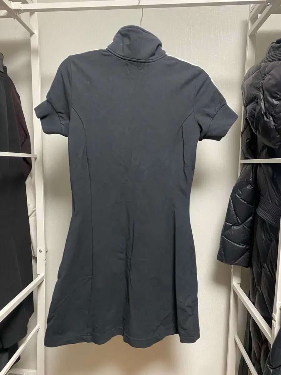 adidas アディダス 3本線 黒 半袖 ワンピース