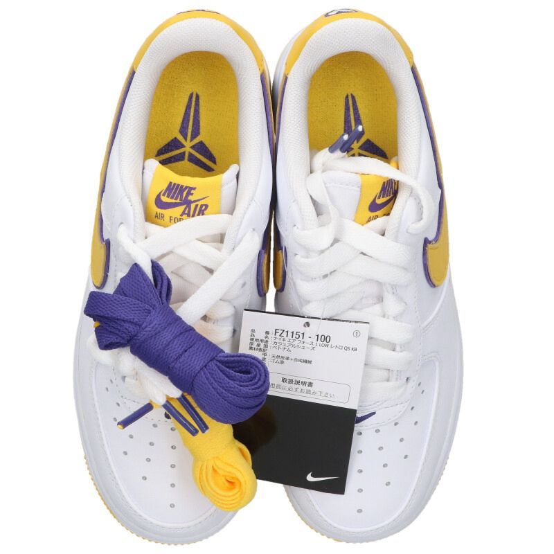 【Kobe Bryant × Nike】エアフォース1 ロー レトロ QS Nike × Kobe Bryant Air Force 1 Low Retro QS “White”が国内12