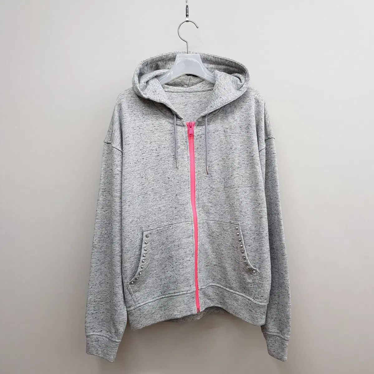 ZADIG-VOLTAIRE ザディグ エ ヴォルテール スタッズ フード ジップアップ XS サイズ