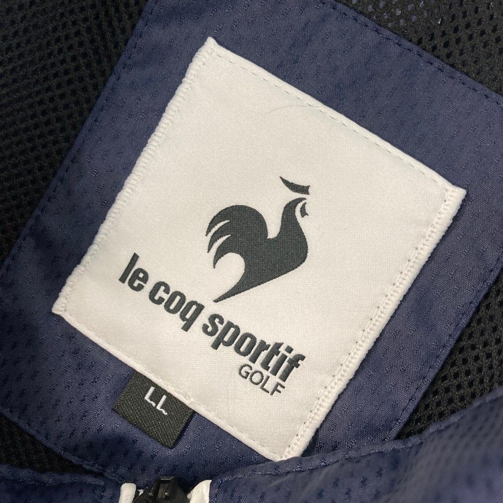 ルコックスポルティフ/ゴルフ ジップジャケット【ネイビー/LL】新品！ le coq sportif GOLF ルコックスポルティフ ゴルフ 2WAY